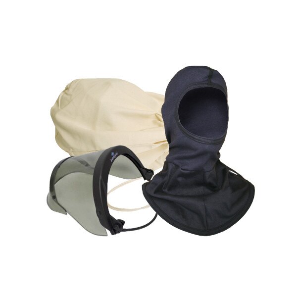 Enespro 12 Cal Faceshield Kit with Universal Full Brim Adapter in White